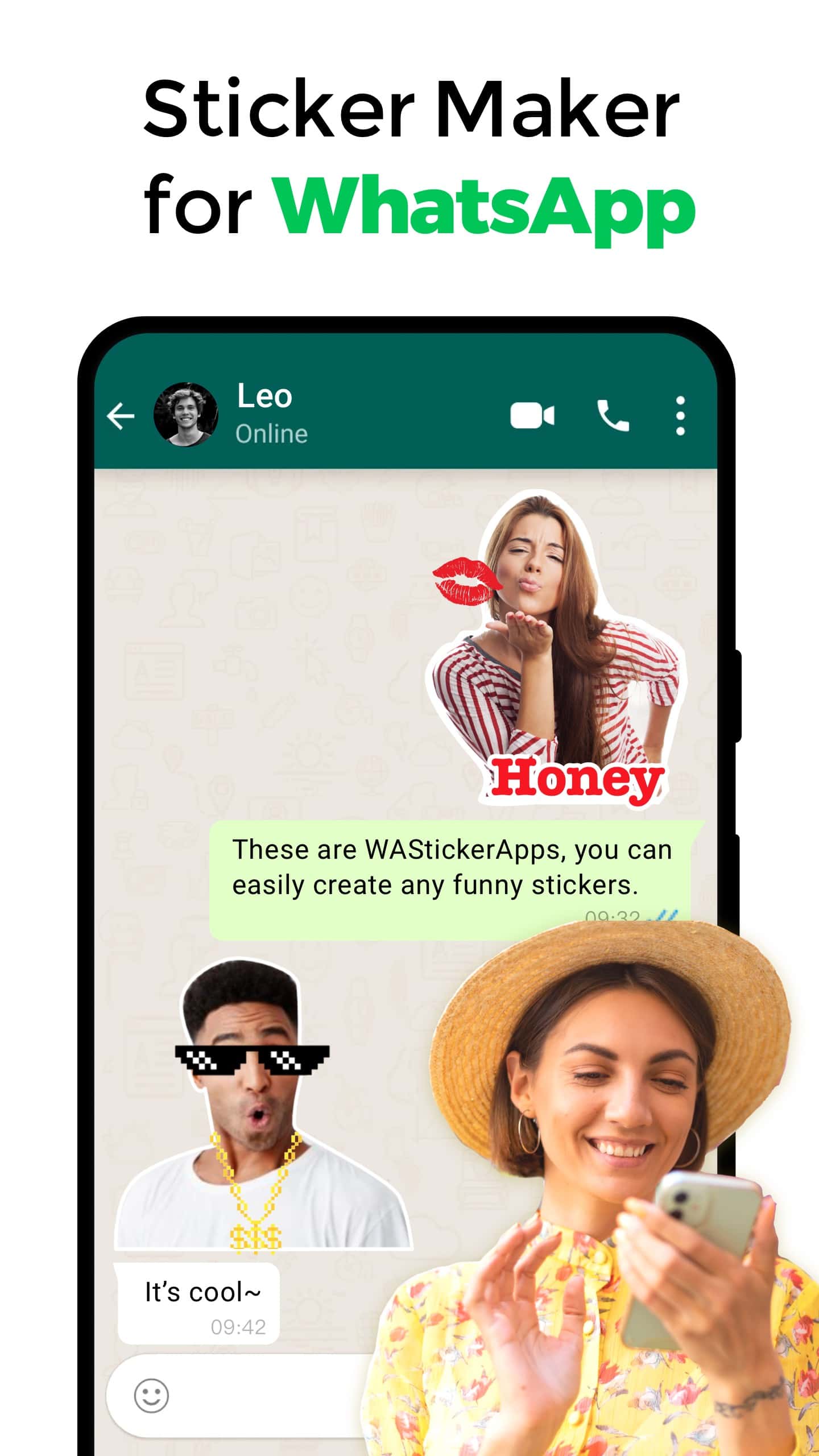 اسکرین شات 1 برنامه Sticker Maker for WhatsApp