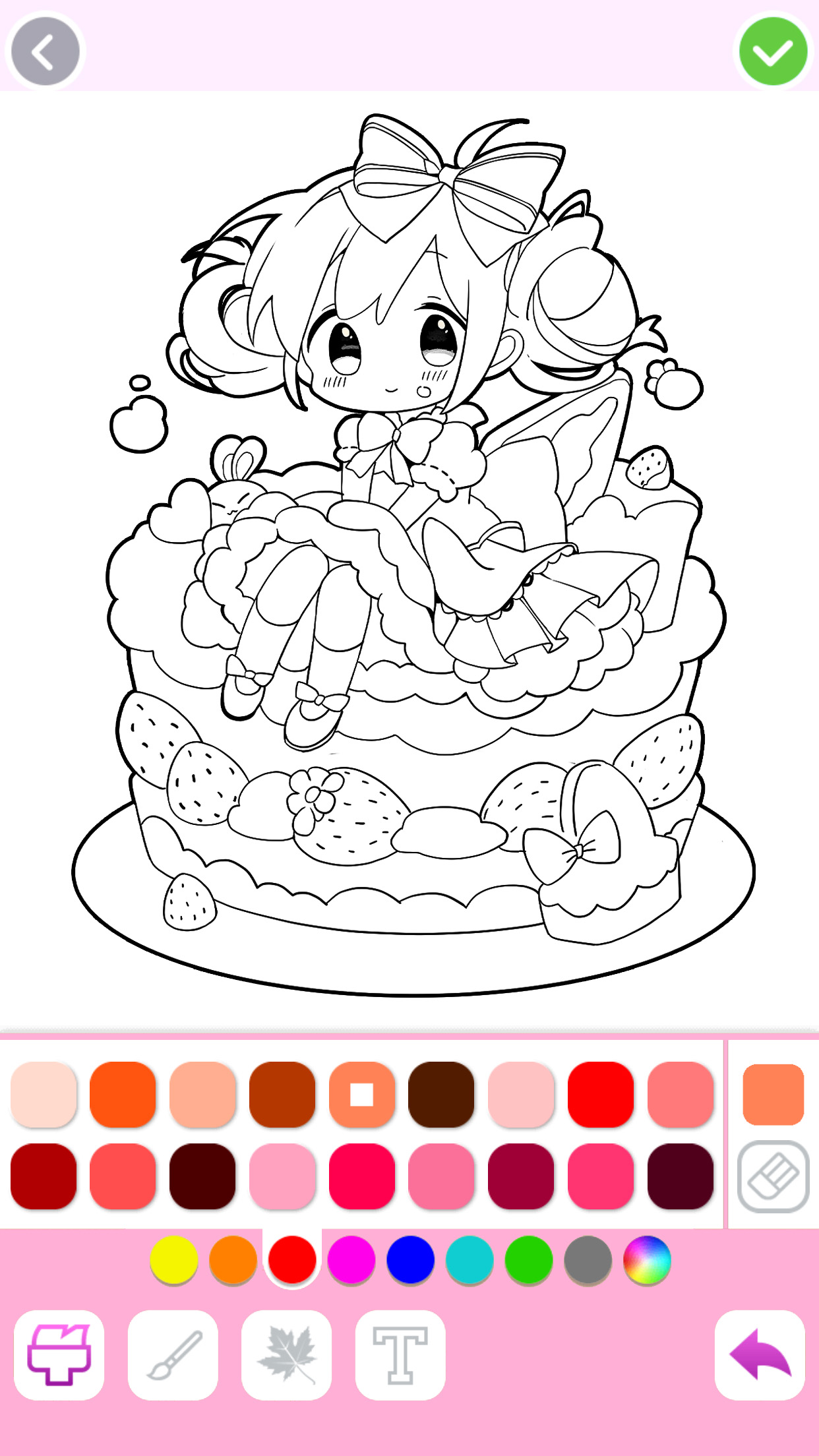 اسکرین شات 4 بازی Cute Drawing : Anime Color Fan