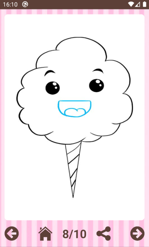 اسکرین شات 4 برنامه How to draw cute food