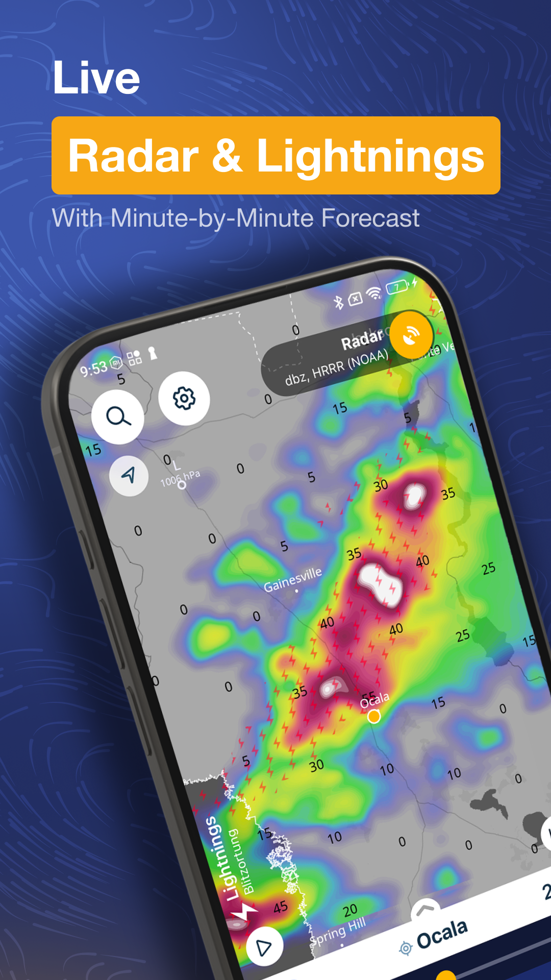اسکرین شات 4 برنامه Ventusky: Weather & Live Radar