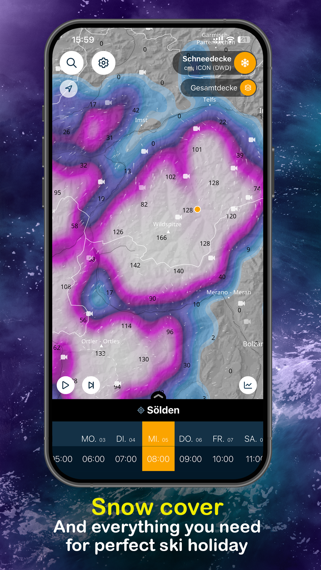 اسکرین شات 7 برنامه Ventusky: Weather & Live Radar