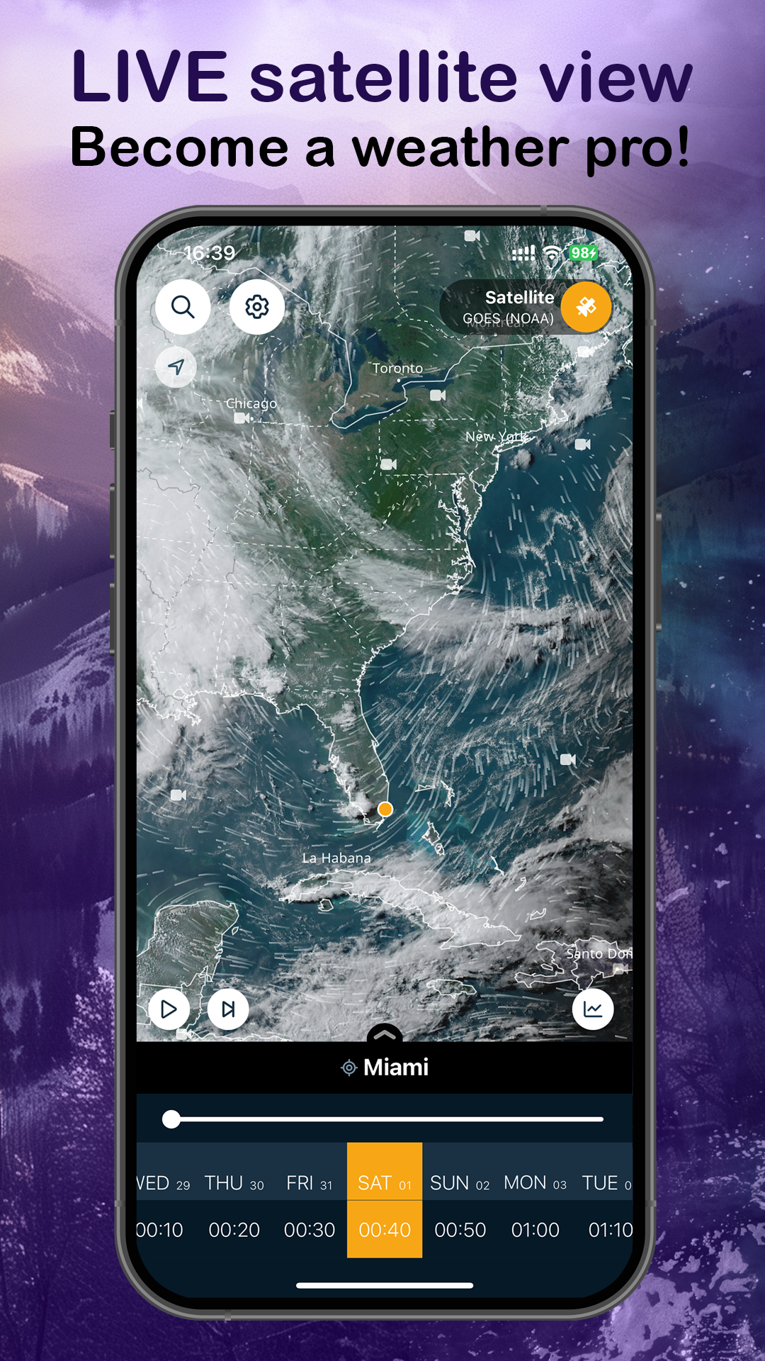 اسکرین شات 6 برنامه Ventusky: Weather & Live Radar