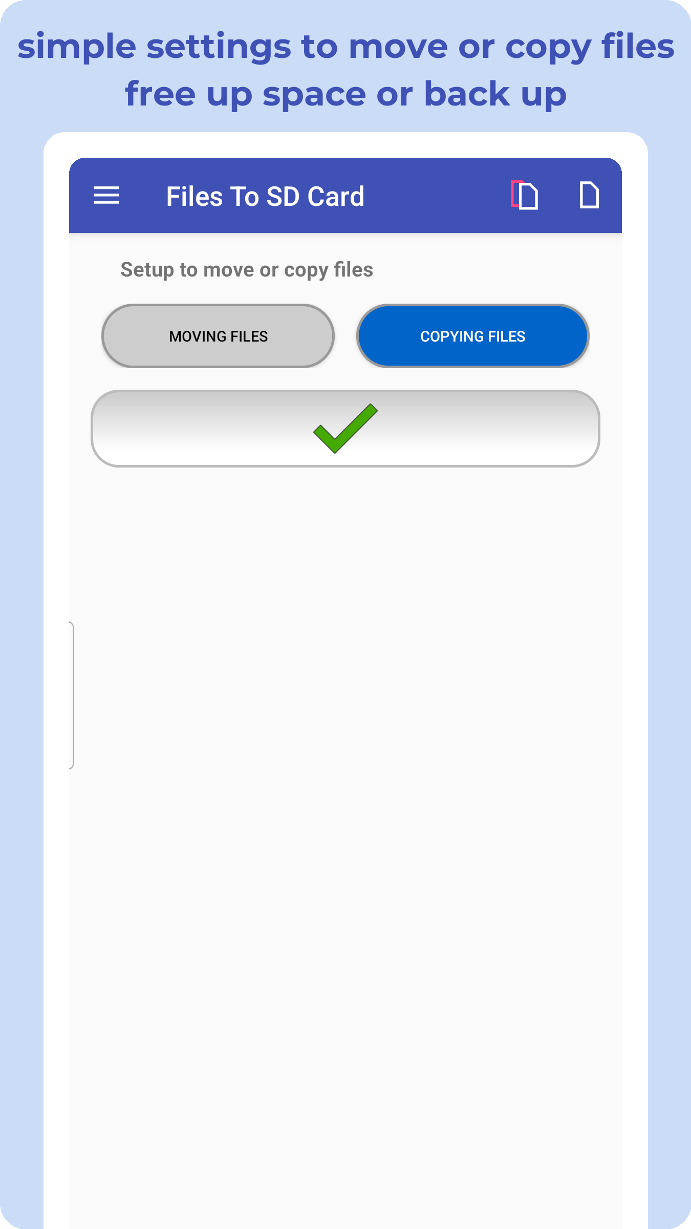 اسکرین شات 4 برنامه Files To SD Card or USB Drive