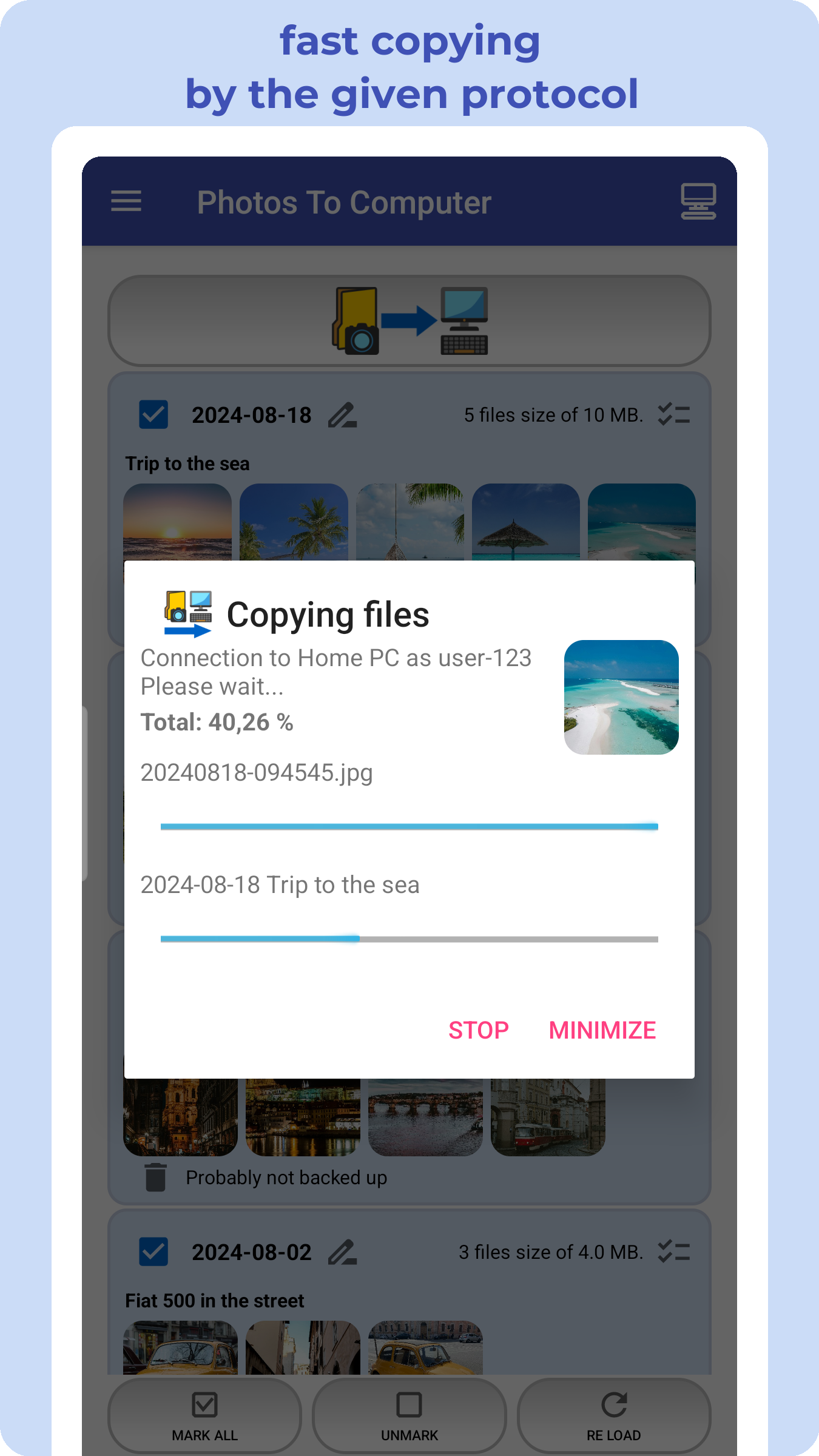 اسکرین شات 7 برنامه Photos To Computer or NAS