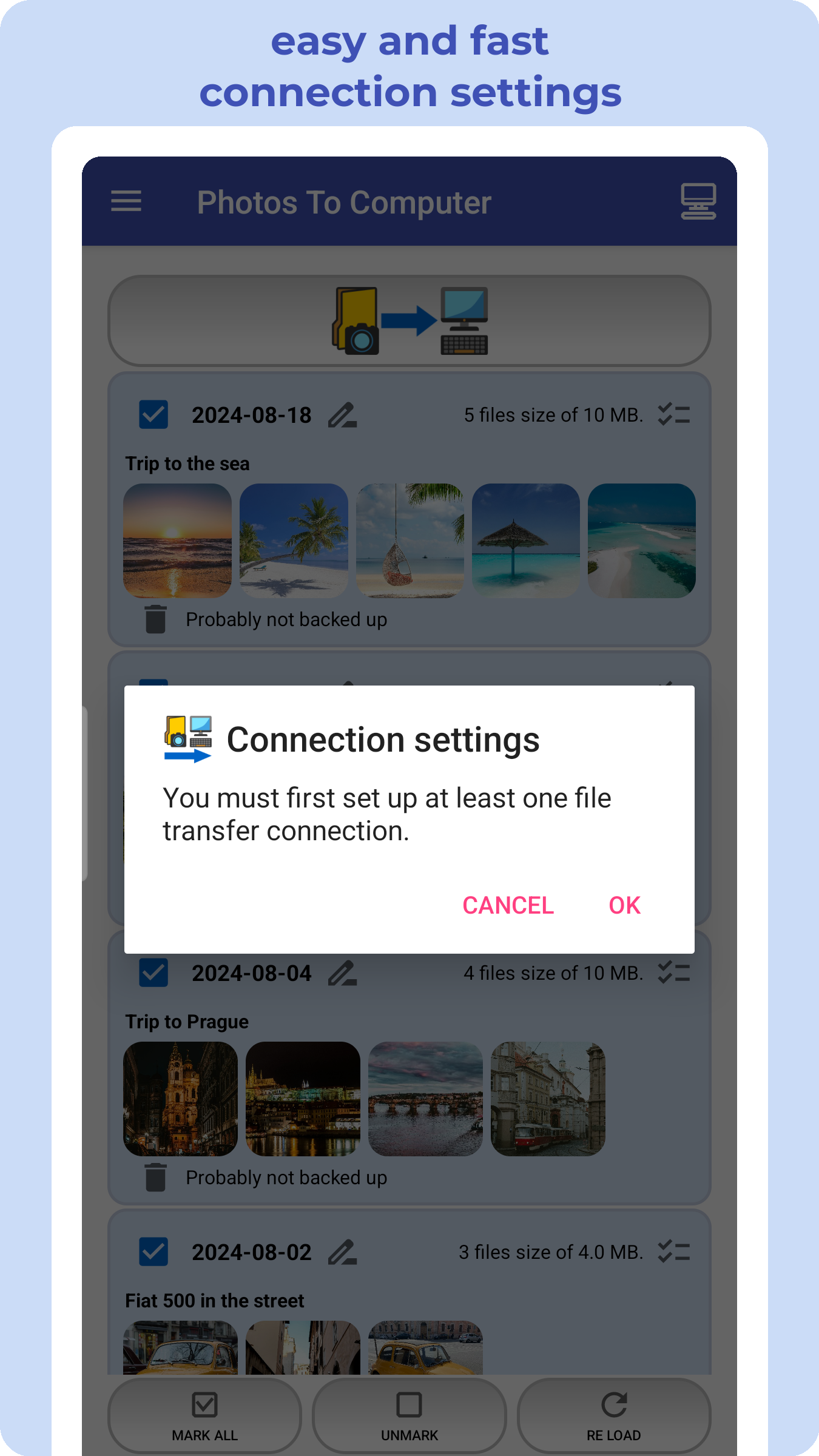 اسکرین شات 4 برنامه Photos To Computer or NAS