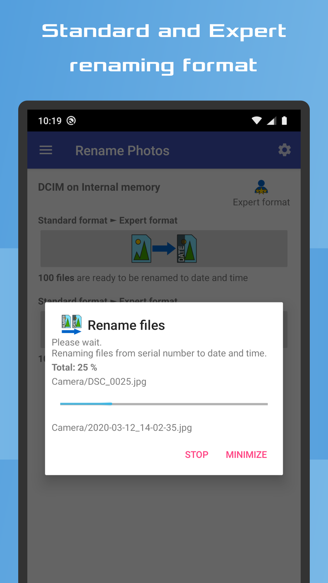 اسکرین شات 4 برنامه Rename Photos