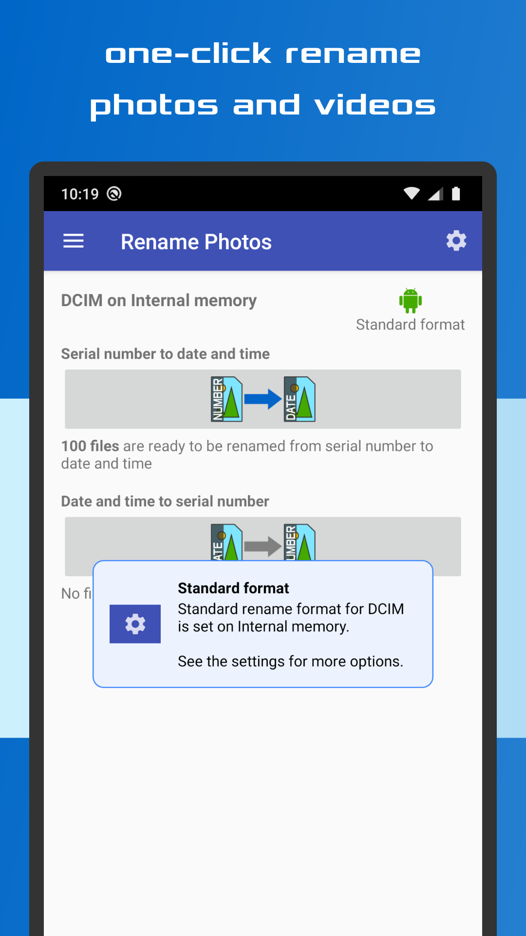 اسکرین شات 1 برنامه Rename Photos