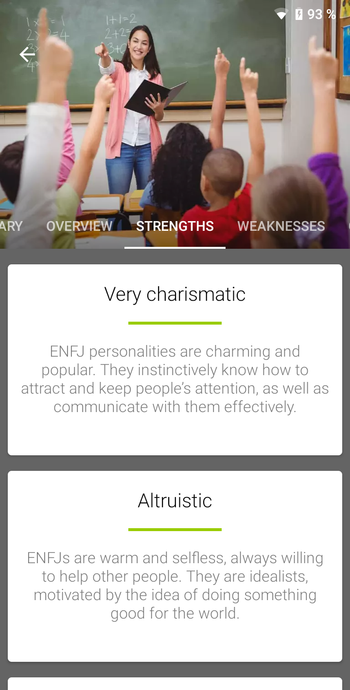 اسکرین شات 5 برنامه 16 Types Personality Test