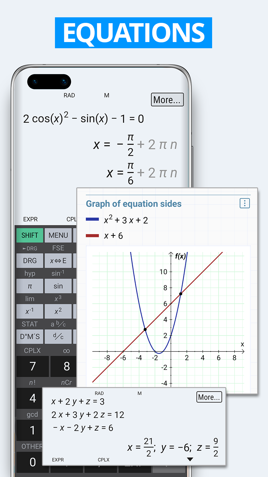اسکرین شات 2 برنامه HiPER Scientific Calculator