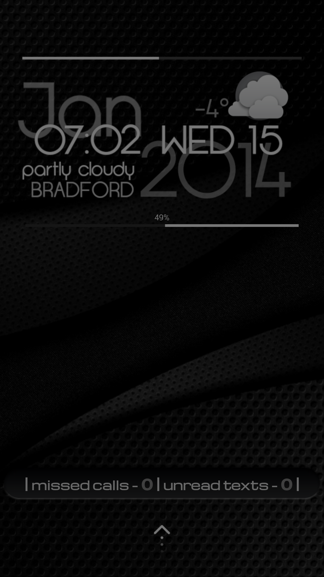 اسکرین شات برنامه Battery Progress Widget 3