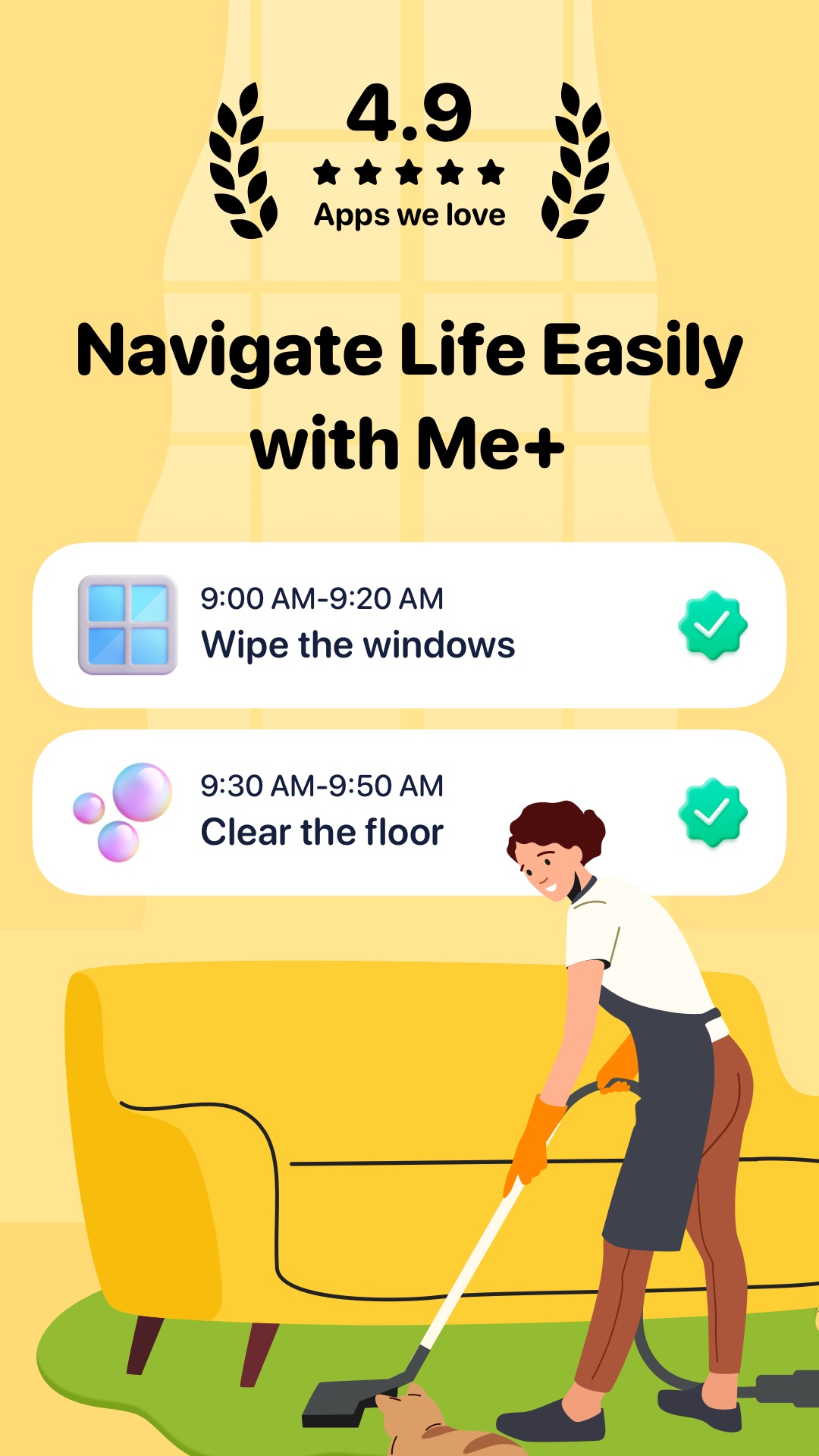 اسکرین شات 1 برنامه Me+ Lifestyle Routine