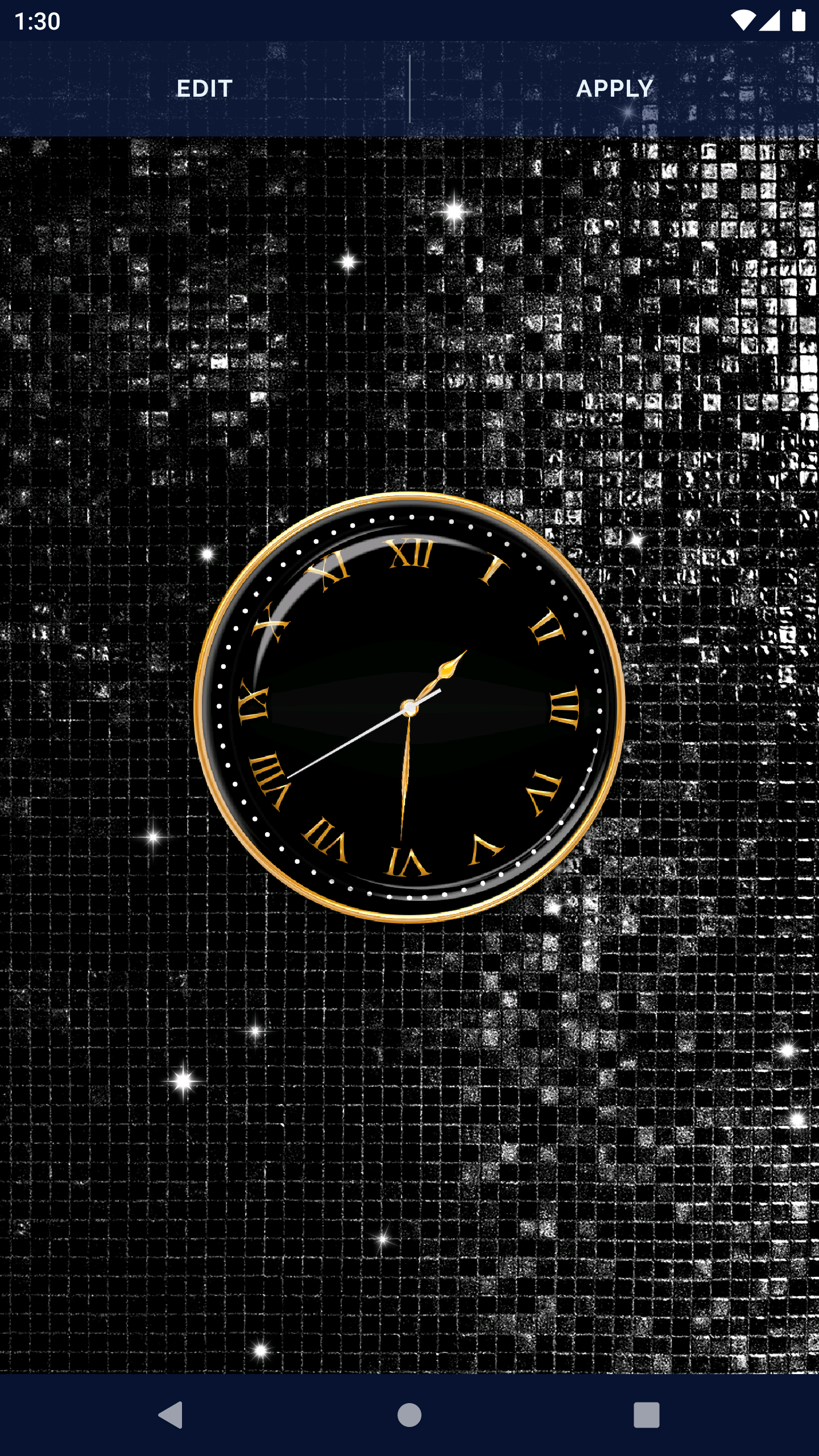 اسکرین شات 4 برنامه Black HD Clocks Live Wallpaper