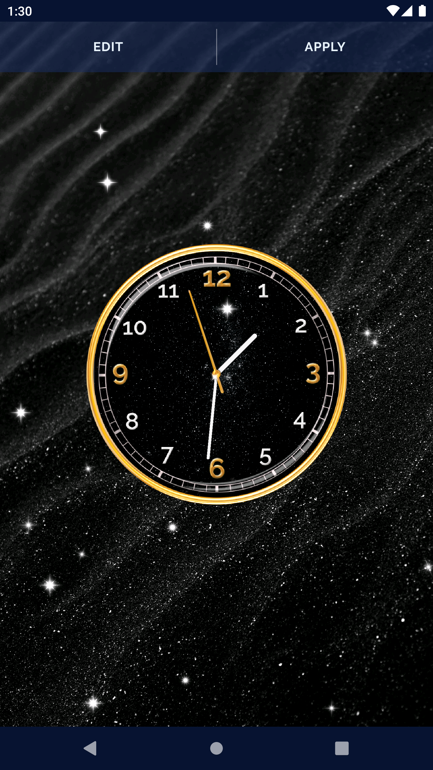 اسکرین شات 6 برنامه Black HD Clocks Live Wallpaper