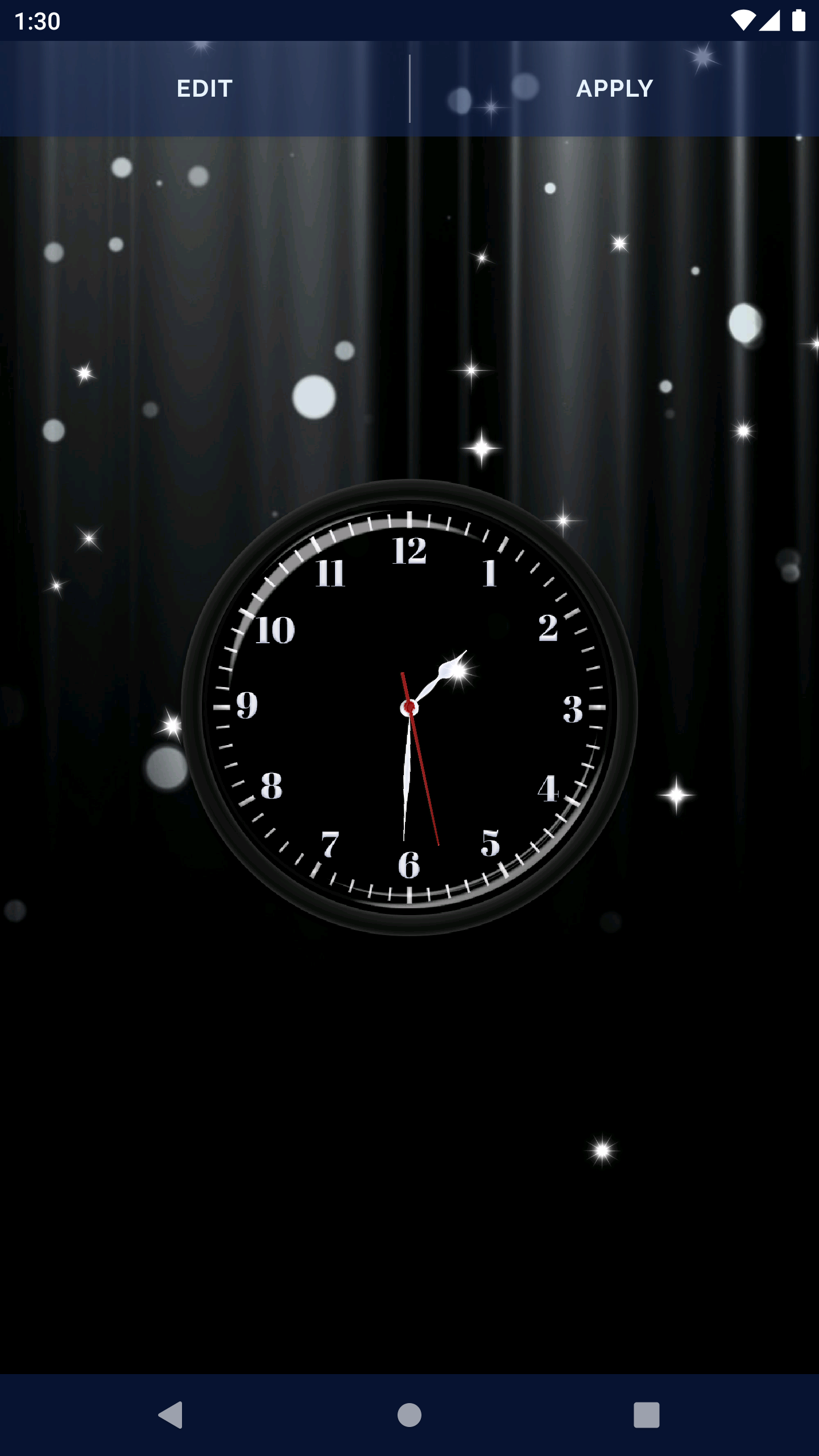 اسکرین شات 8 برنامه Black HD Clocks Live Wallpaper