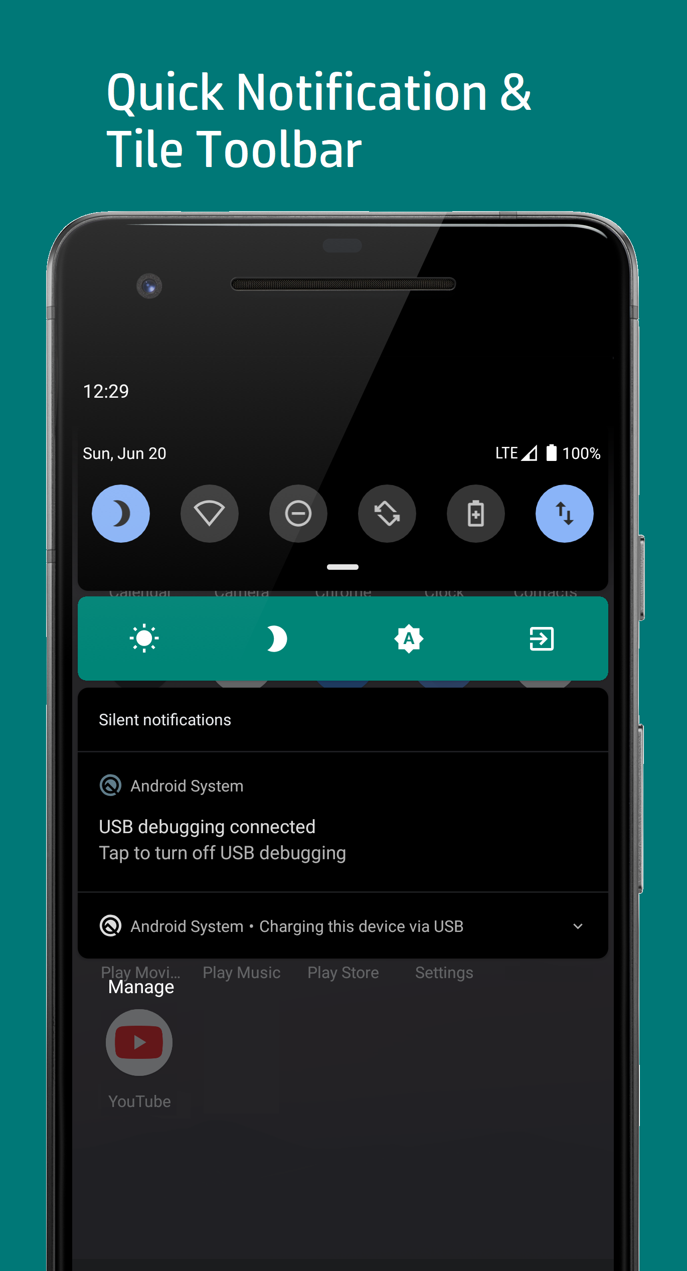 اسکرین شات 4 برنامه Dark Mode for Apps Night Mode