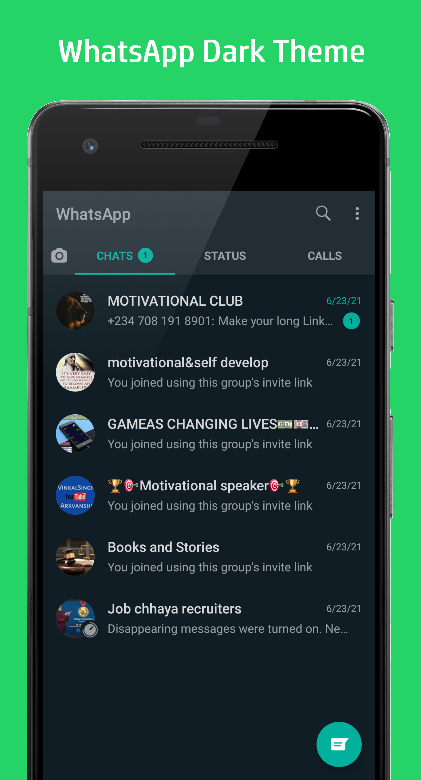 اسکرین شات 2 برنامه Dark Mode for Apps Night Mode