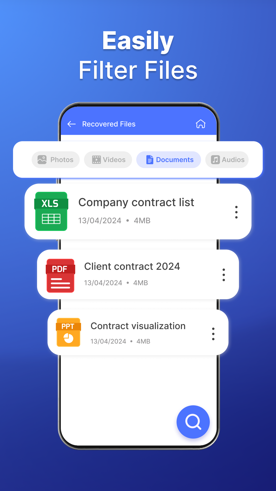 اسکرین شات 6 برنامه File Recovery - Photo Recovery
