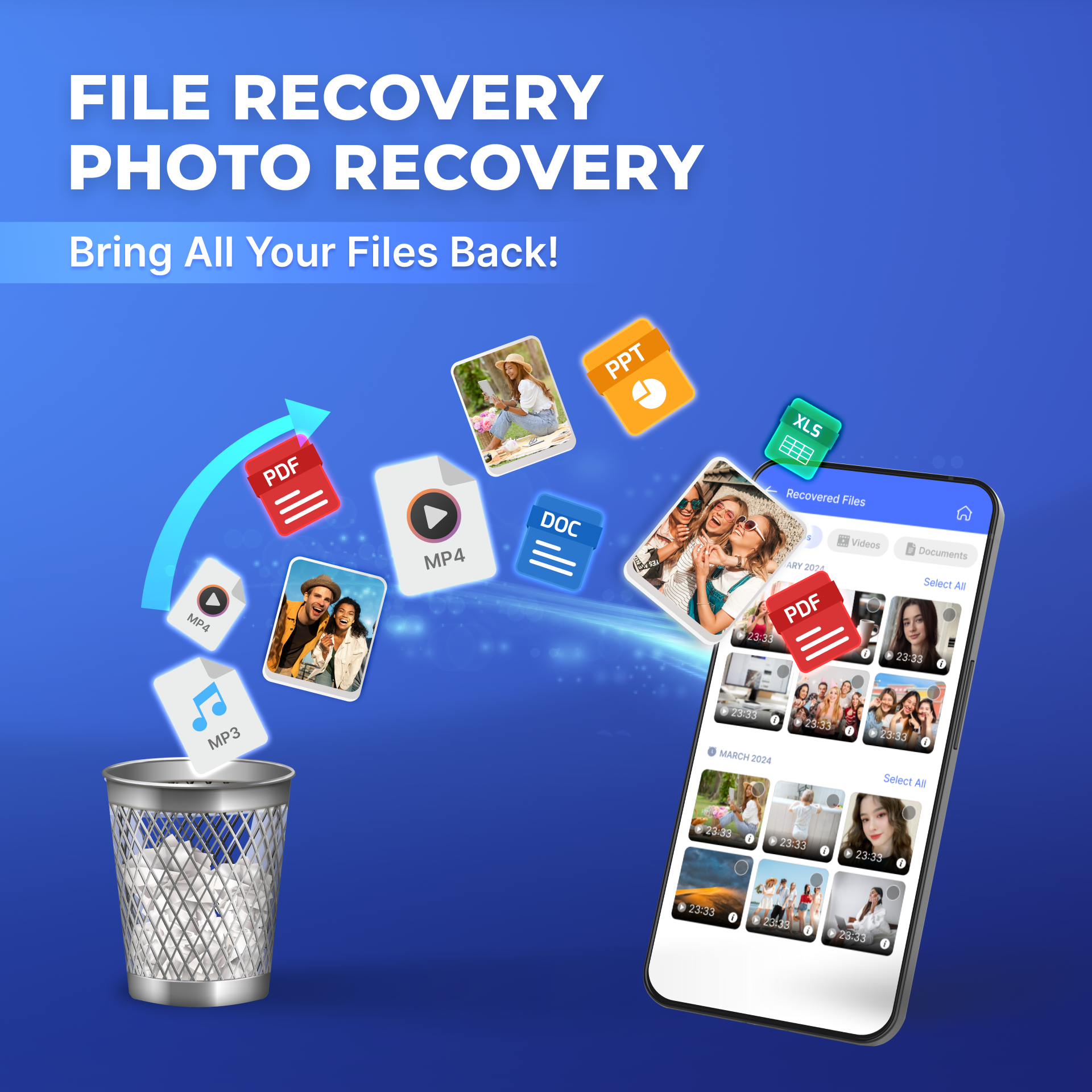 اسکرین شات 1 برنامه File Recovery - Photo Recovery