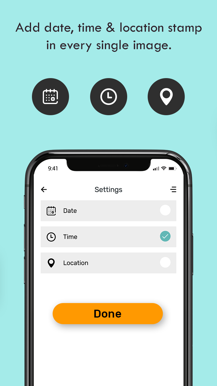 اسکرین شات 5 برنامه Timestamp Camera
