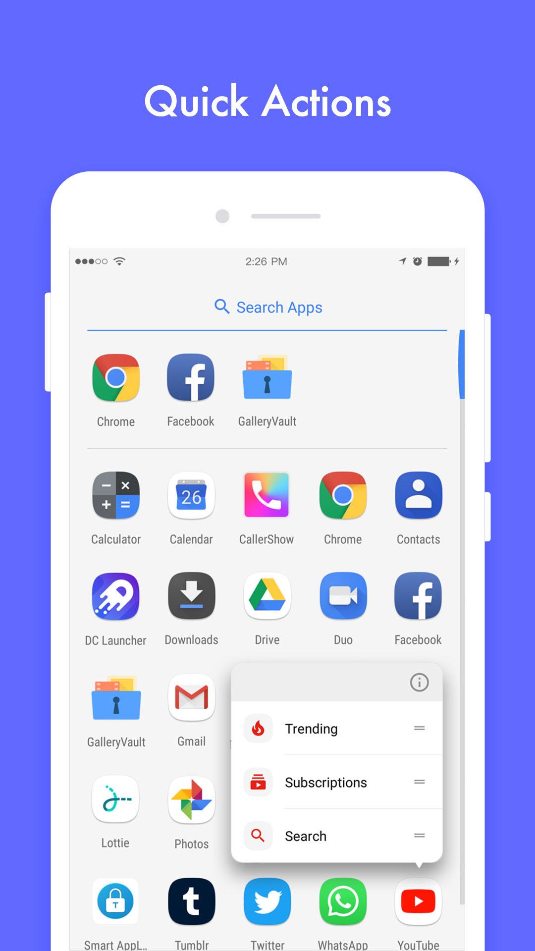 اسکرین شات 3 برنامه DC Launcher - Android Oreo Sty