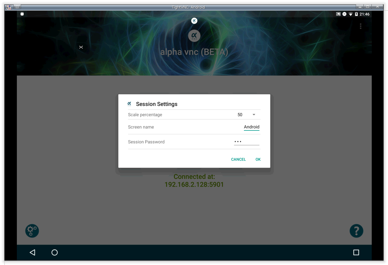 اسکرین شات 3 برنامه alpha vnc lite
