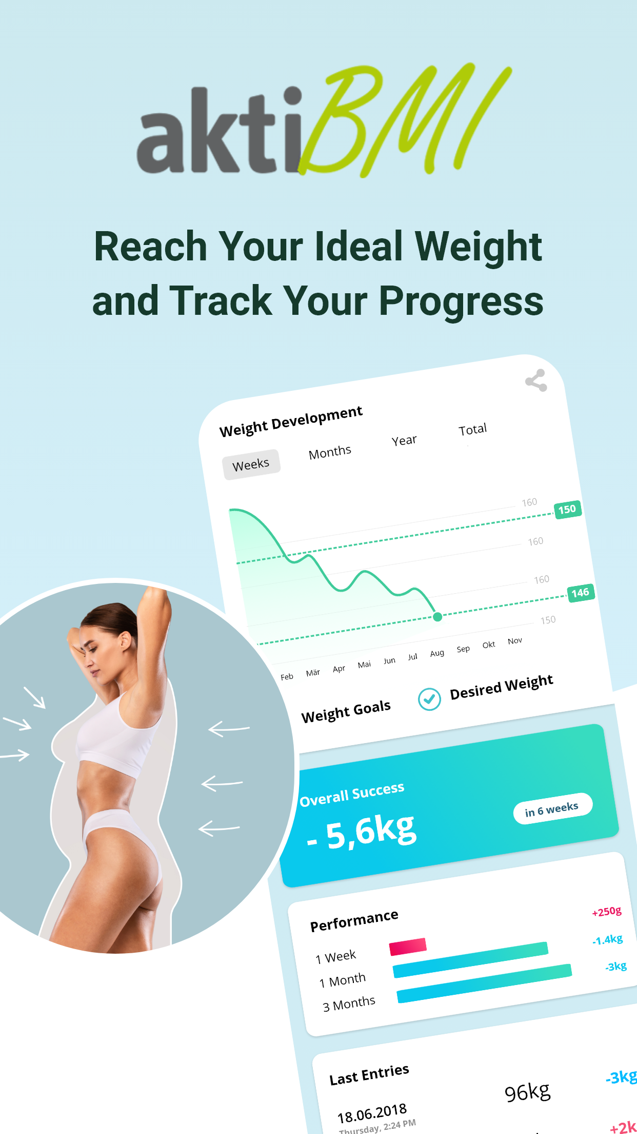 اسکرین شات 1 برنامه Weight Loss Tracker & BMI