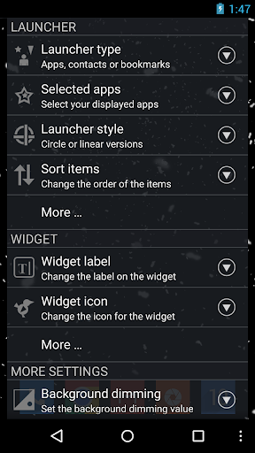 اسکرین شات 6 برنامه CircleLauncher light