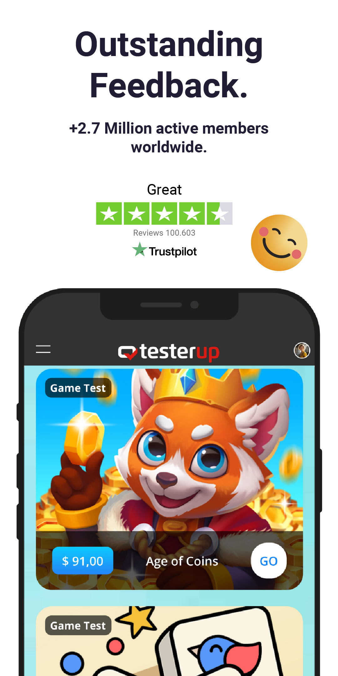 اسکرین شات 4 برنامه testerup - earn money