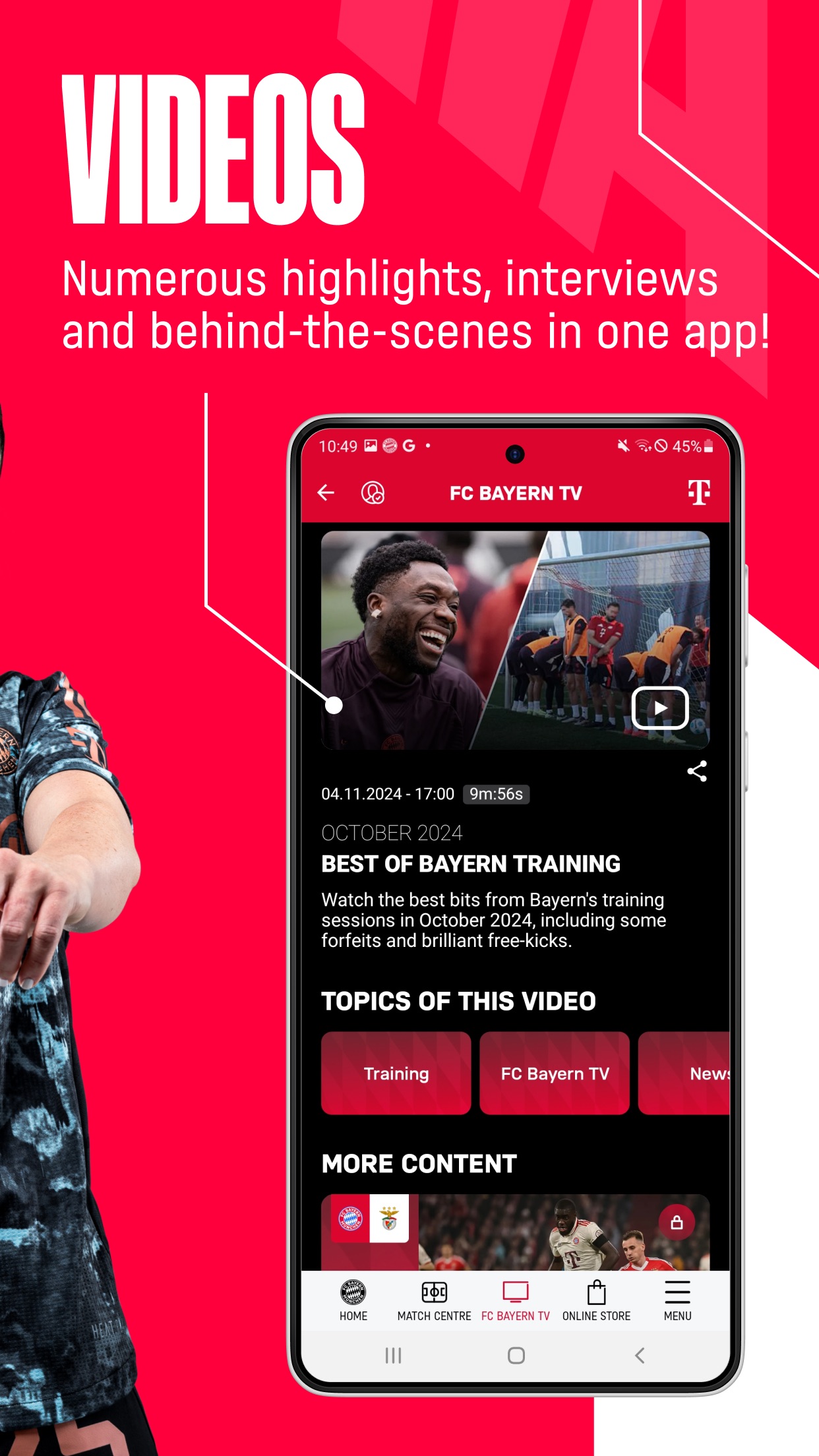 اسکرین شات 5 برنامه FC Bayern München