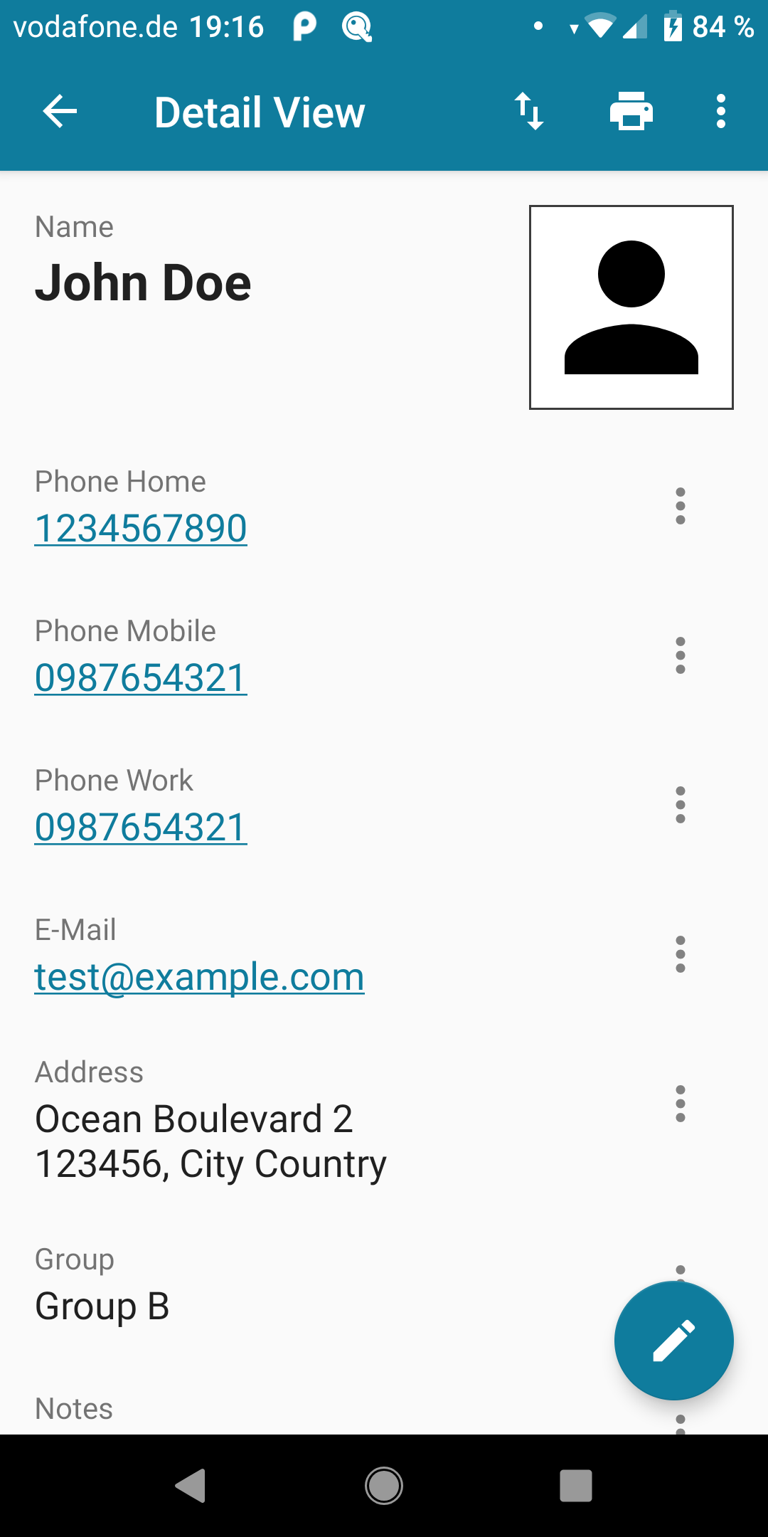 اسکرین شات 4 برنامه Customer Database