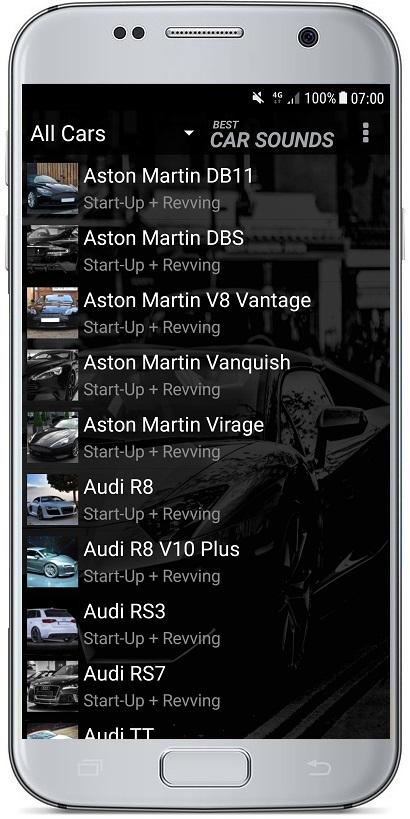 اسکرین شات 1 برنامه CAR SOUNDS