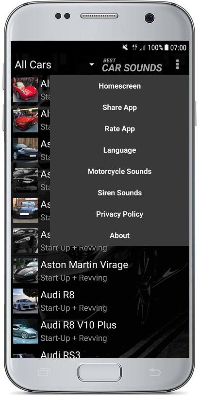 اسکرین شات 8 برنامه CAR SOUNDS