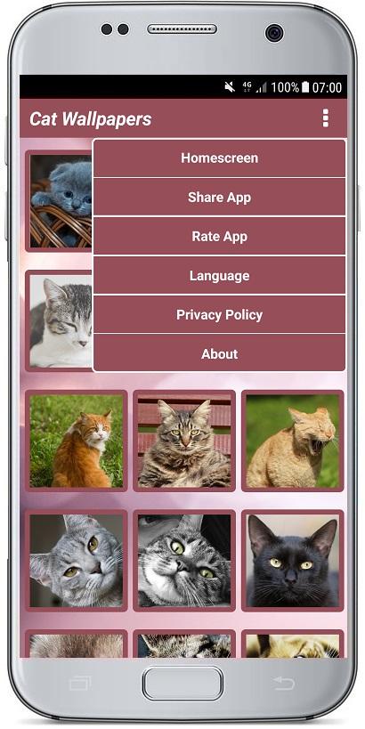 اسکرین شات 7 برنامه CUTE CAT WALLPAPERS