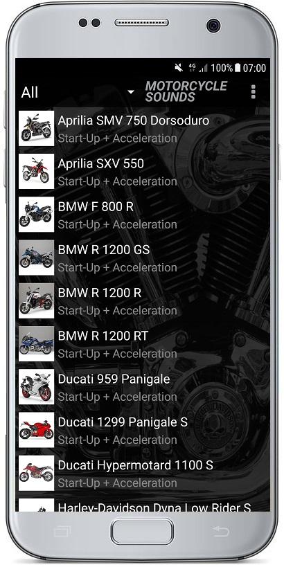 اسکرین شات 1 برنامه BIKE & MOTORCYCLE SOUNDS