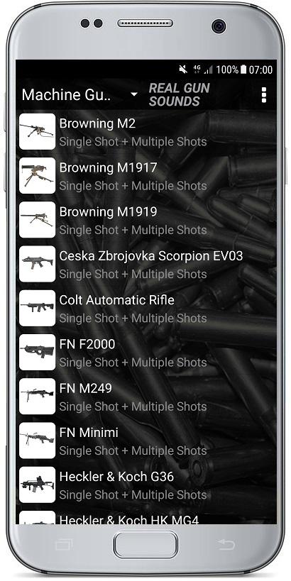 اسکرین شات 4 برنامه REAL GUN SOUNDS