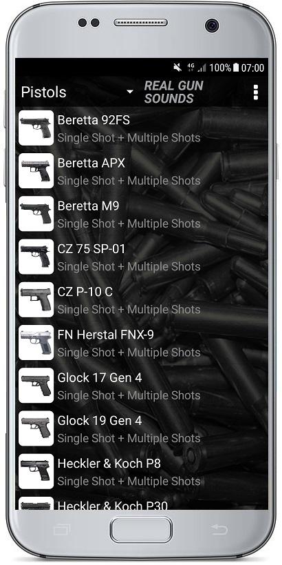 اسکرین شات 3 برنامه REAL GUN SOUNDS