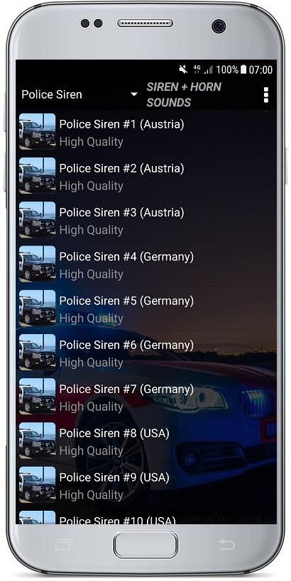 اسکرین شات 3 برنامه SIREN + HORN SOUNDS
