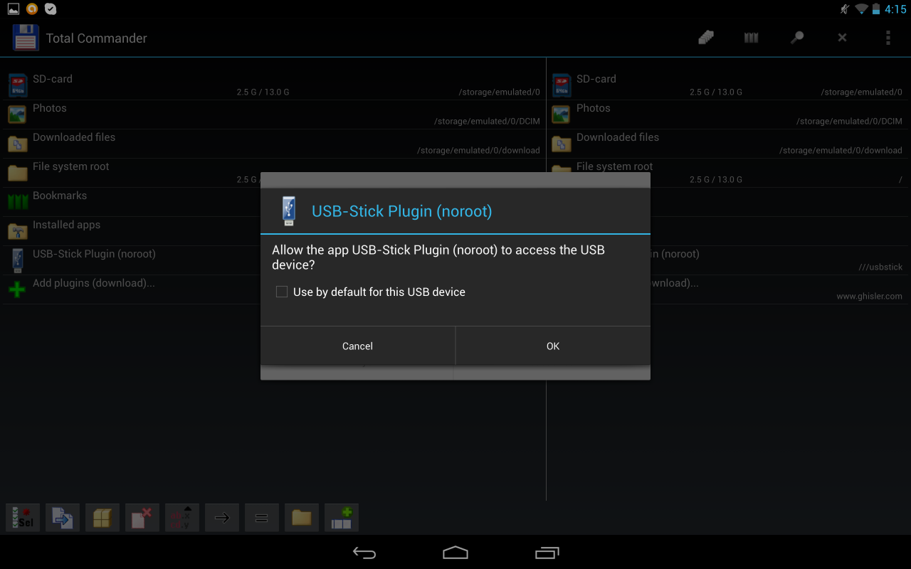 اسکرین شات 1 برنامه USB Stick Plugin-TC (TRIAL)