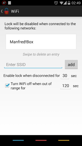 اسکرین شات 3 برنامه Delayed Lock