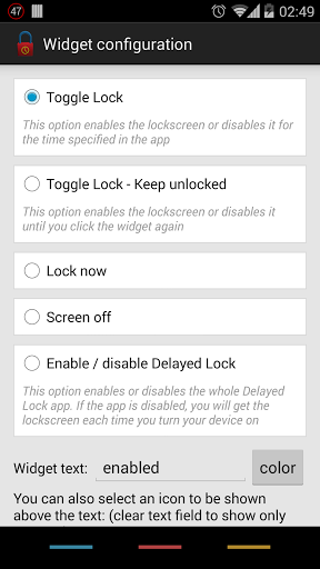 اسکرین شات 4 برنامه Delayed Lock