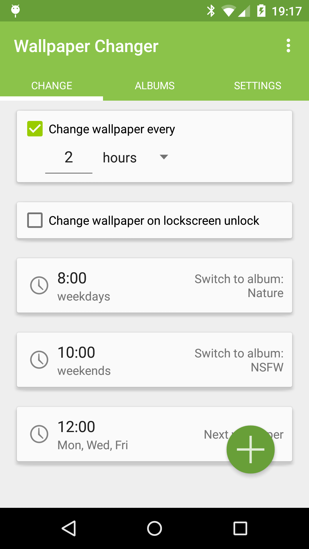اسکرین شات 1 برنامه Wallpaper Changer