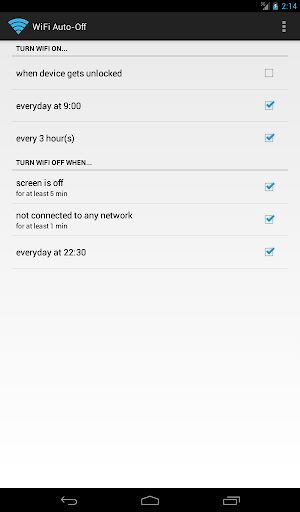 اسکرین شات 4 برنامه WiFi Automatic