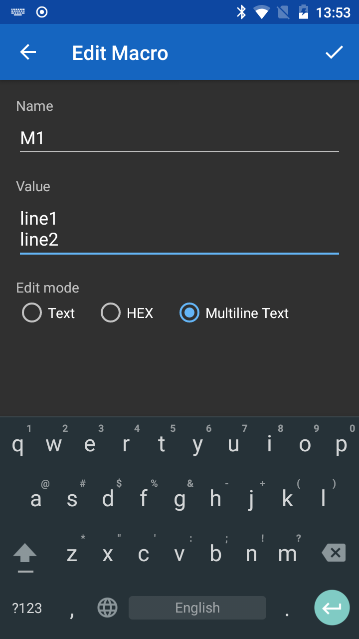 اسکرین شات برنامه Serial Bluetooth Terminal 4