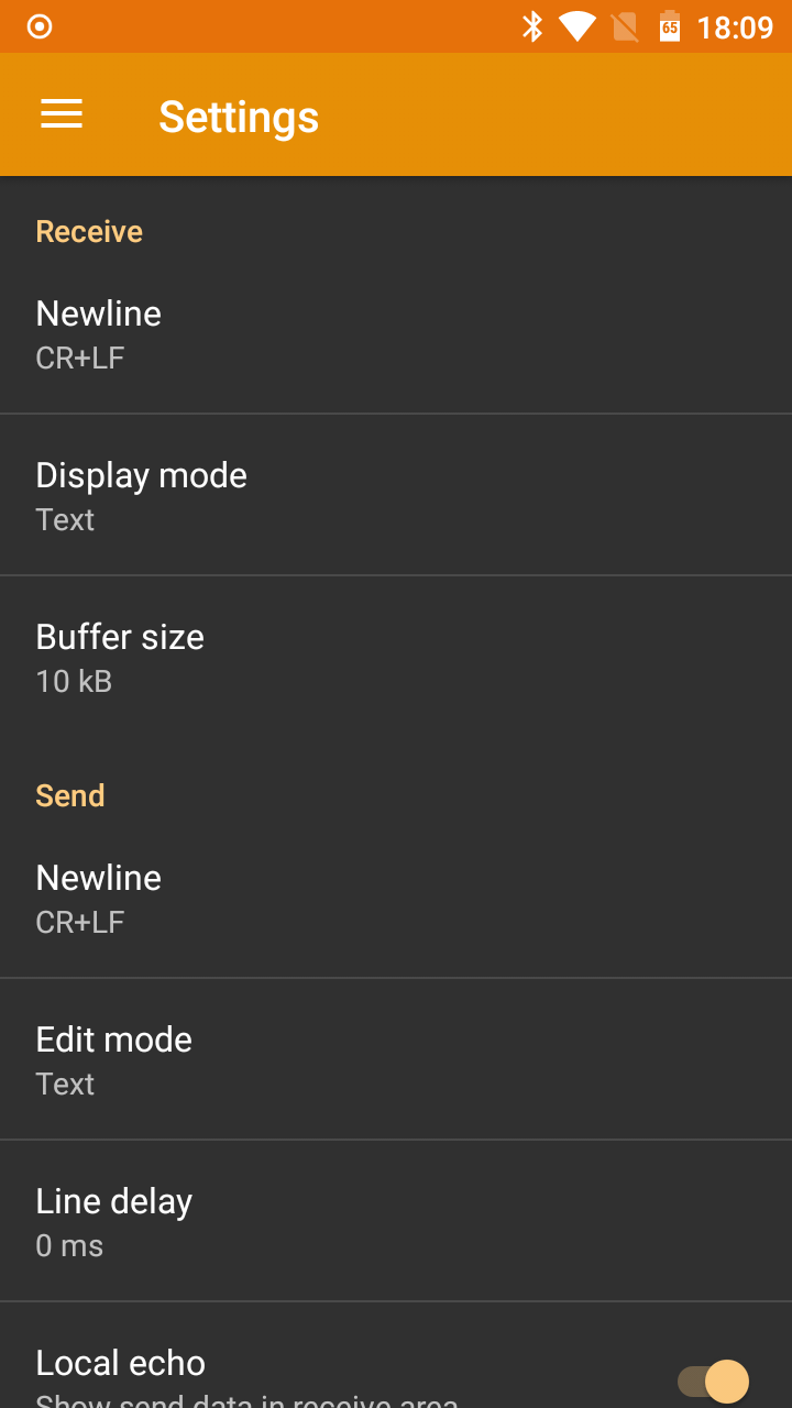 اسکرین شات 7 برنامه Serial WiFi Terminal
