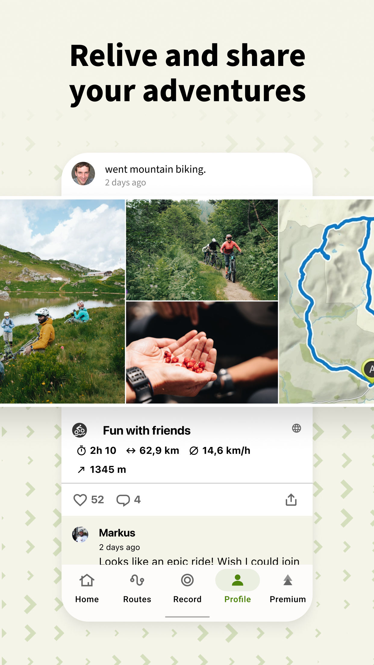 اسکرین شات 5 برنامه komoot - hike, bike & run