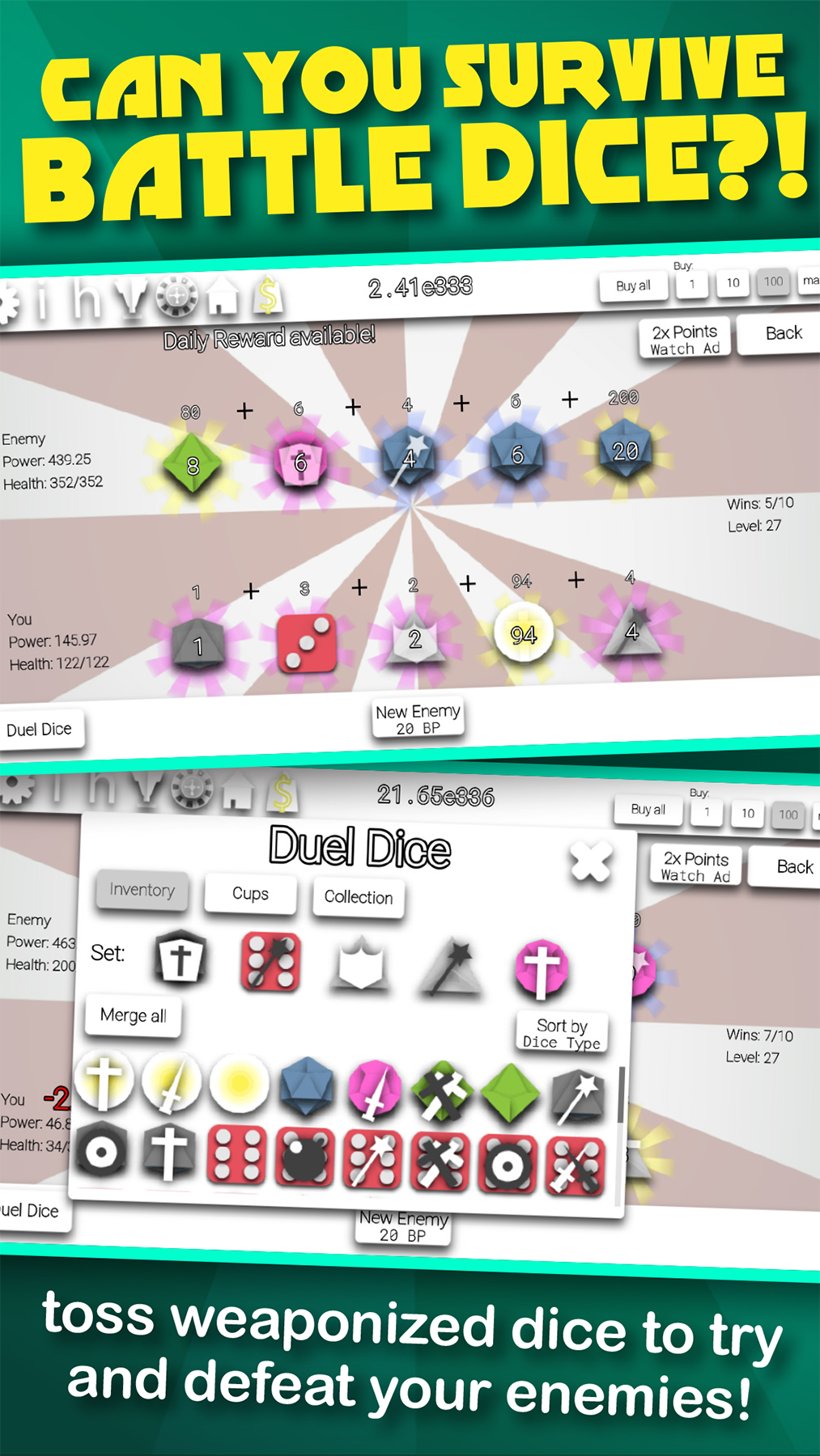 اسکرین شات 5 بازی Idle Dice