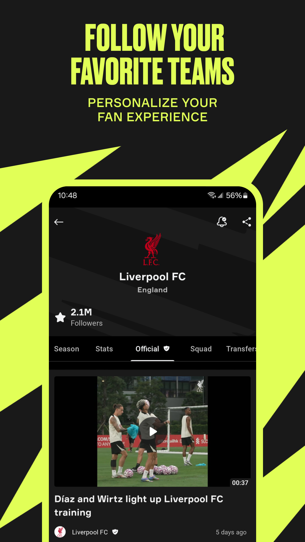 اسکرین شات 6 برنامه OneFootball: Football Scores