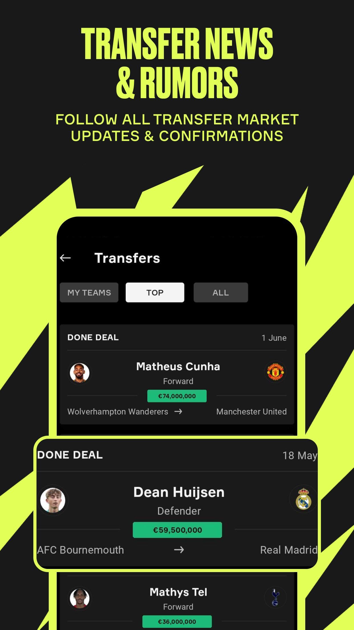 اسکرین شات 3 برنامه OneFootball: Football Scores