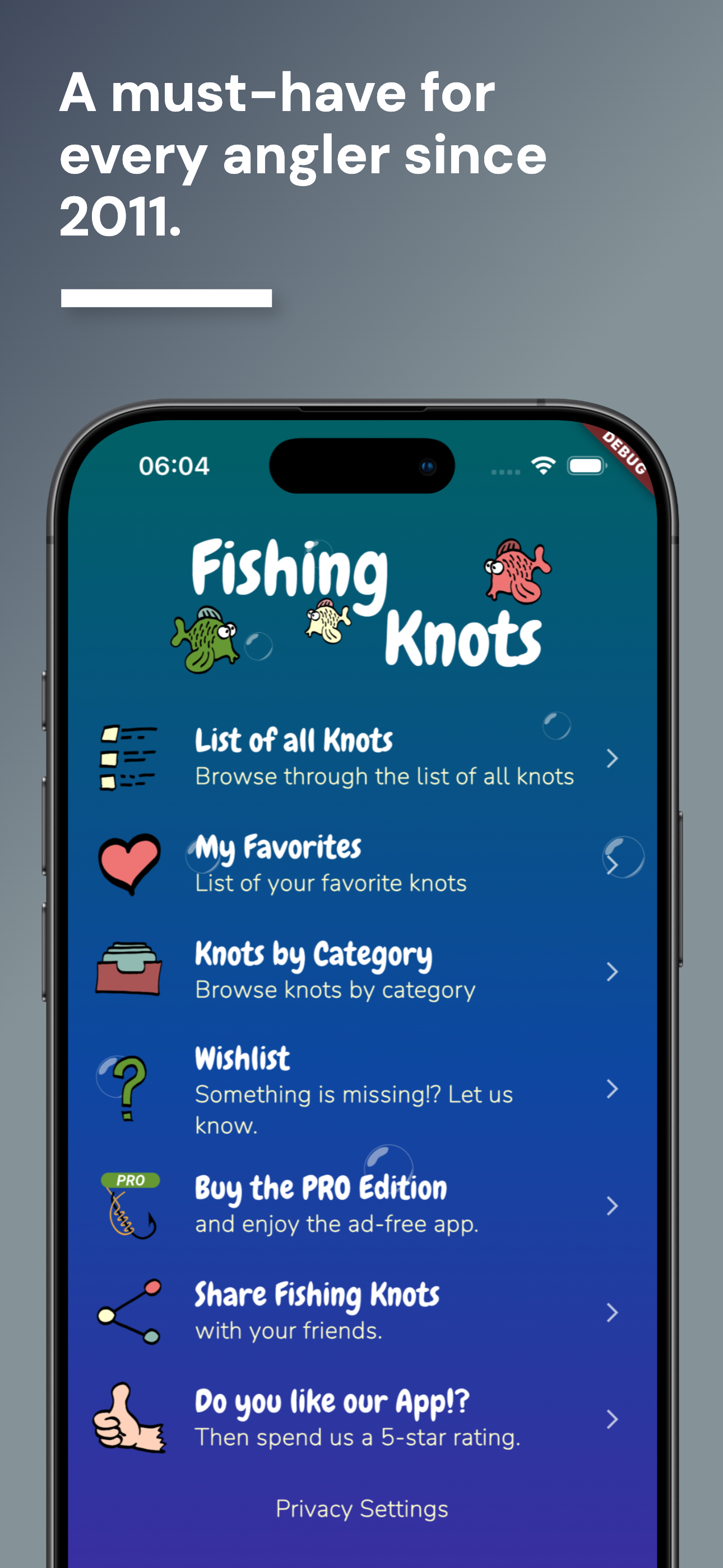 اسکرین شات 3 برنامه Fishing Knots
