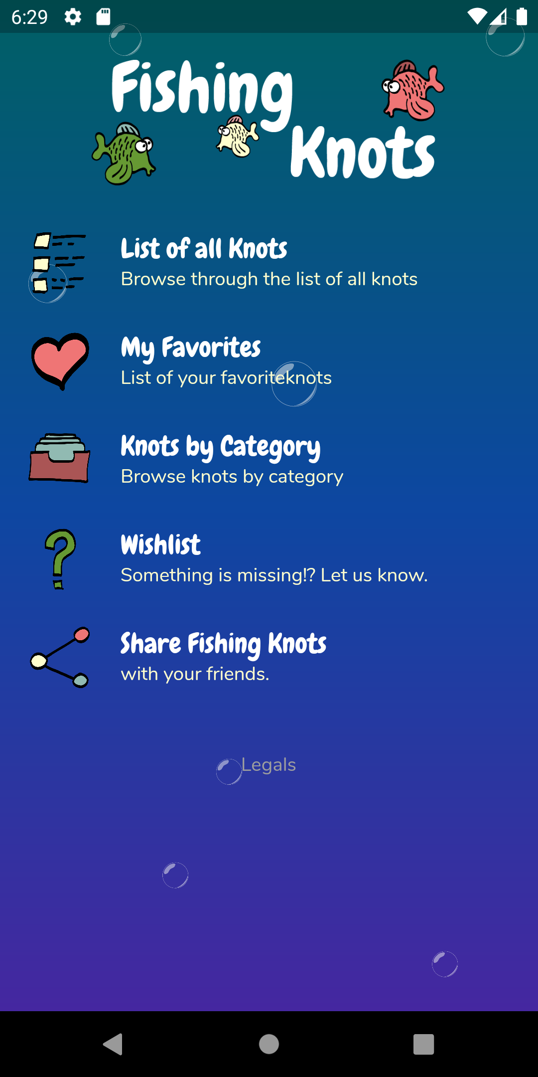 اسکرین شات 4 برنامه Fishing Knots